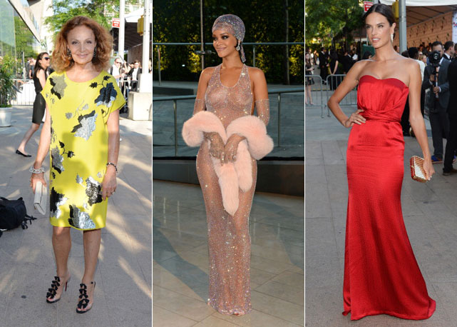 Dianne Von Furstenberg, Rihanna e Alessandra Ambrósio - Fotos: Getty Images