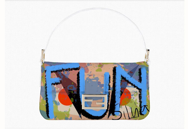 Baguette personalizada por Silvia Fendi no app MyBaguette - Foto: Divulgação