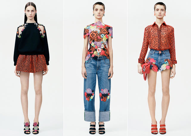 Alguns looks do resort 2015 do Christopher Kane - Foto: divulgação