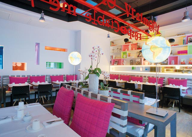 Ambiente do restaurante Les Mots Passants - Foto: divulgação