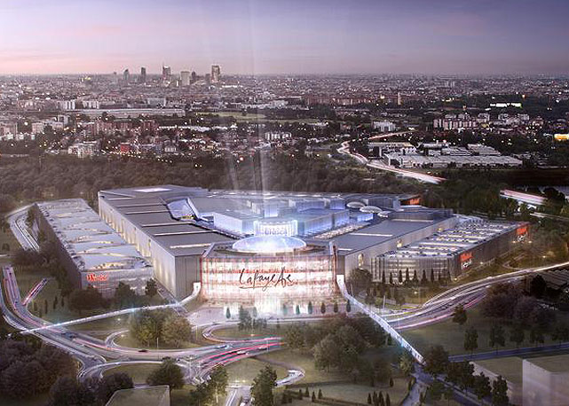 O projeto do shopping Westfield Milan, já com a Galeria Lafayette - Foto:reprodução