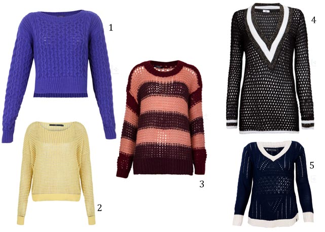 1. canal (R$ 239); 2. Eva, R$ 299; 3. Canal (R$ 399); 4. Têca por Helô Rocha (R$ 549); 5. Anna Flynn (R$ 109,90) - Foto: divulgação