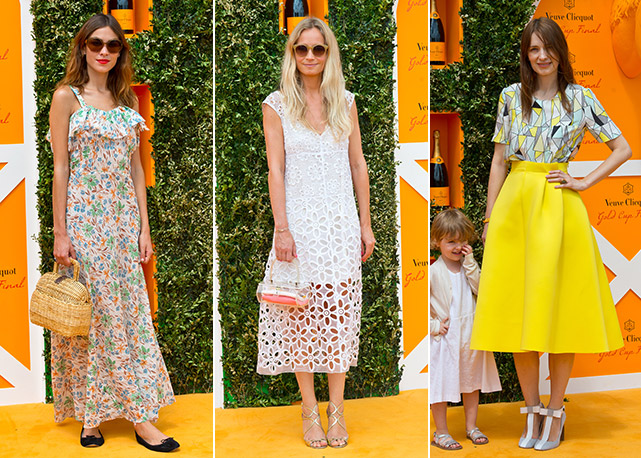 Da esquerda para a direita: Alexa Chung, Marha Ward e Roksanda Ilincic - Fotos: Getty Images