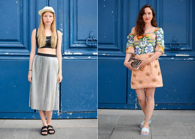 A peça acomnha tendências como cropped top e saia com maxiflores de efeito 3D - Fotos: Getty Images