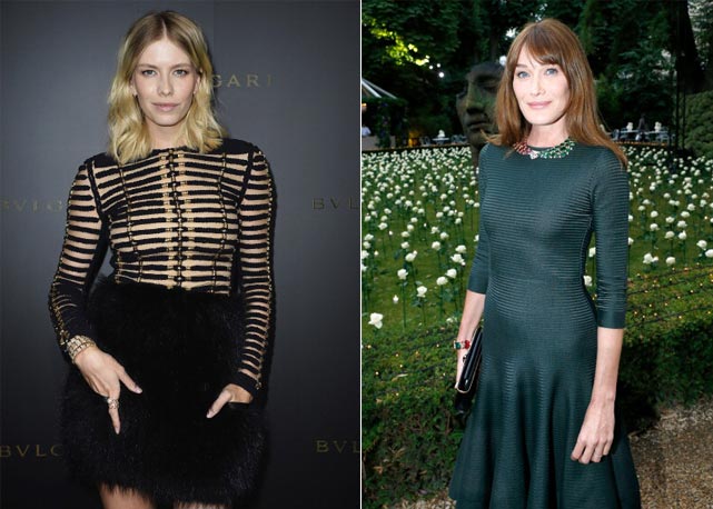Elena Perminova e Carla Bruni - Fotos: Getty Images