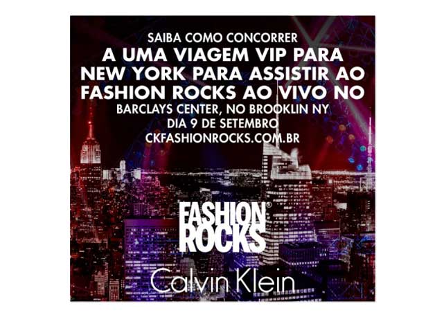  Os ingressos para o Fashion Rocks começam a ser vendidos em 1º de agosto e podem ser adquiridos online, via Ticketmaster (www.ticketmaster.com) - Foto:divulgação 