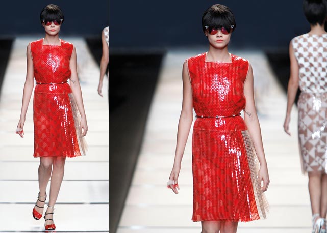 Look da passarela da Fendi - Foto: Getty Images