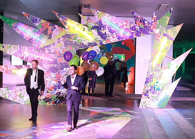 A decoração da festa, em 2012 - Foto:reprodução