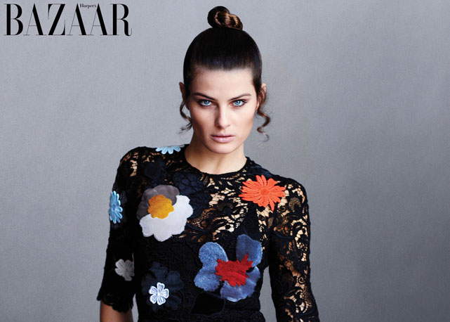 Isabelli Fontana é a única brasileira entre os ícones de Carine - Foto: reprodução/Harper's Bazaar