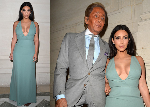 Kim Kardashian com Valentino - Fotos: Getty Images