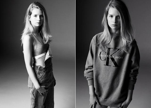 Lottie Moss para Calvin Klein Jeans - Foto: reprodução