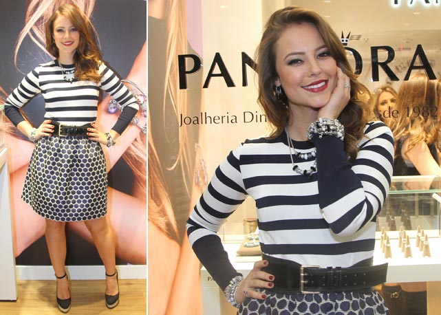 Paolla Oliveira na loja da Pandora em Campinas - Fotos: Thiago Duran/AgNews