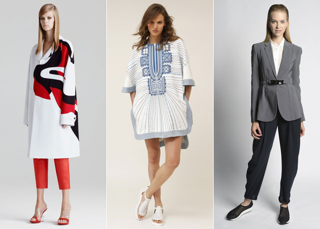 Da esq. para dir.: Alexander McQueen, Bcbg e Empório Armani - Fotos: Reprodução