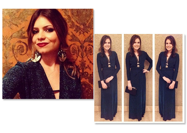 Mariah Rovery e bia Peroti com o vestido Fifth Avenue - Fotos: Reprodução/Instagram