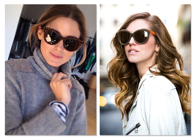 Chiara Ferragni e Olivia Palermo usam criações da marca - Fotos: reprodução