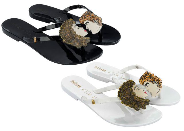 A Melissa Harmonic + Tete (R$129, cada) - Foto:divulgação