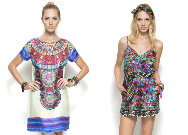 Dois looks do verão 2015 da Scarf Me - Fotos:divulgação