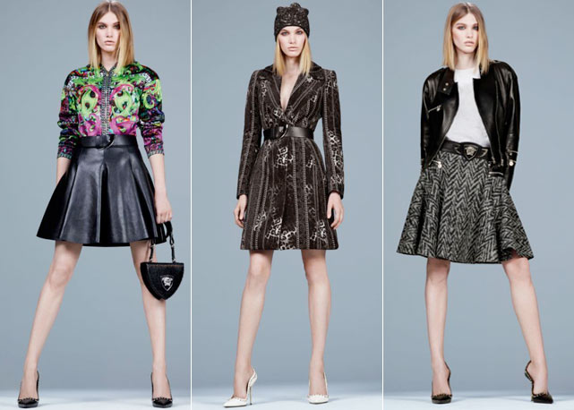 Três looks do pre-fall 2015 da grife italiana - Fotos:divulgação