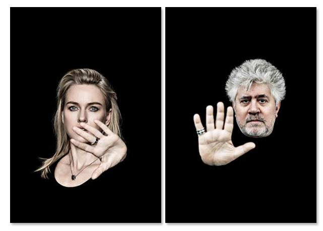 Naomi Watts e Pedro Almodóvar estampam publicação da Bulgari em prol da Save The Children - Fotos: Divulgação