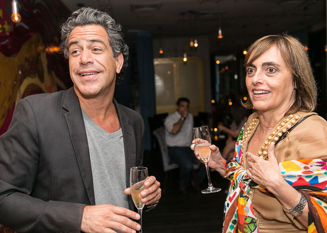 Luiz Calainho com a nossa pulisher Patricia Carta - Foto: Camila Uchoa/Bazaar Art