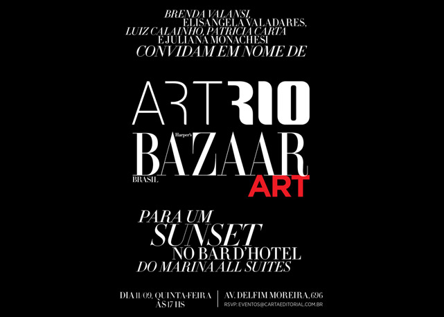RSVP no convite da Bazaar Art! - Foto: divulgação