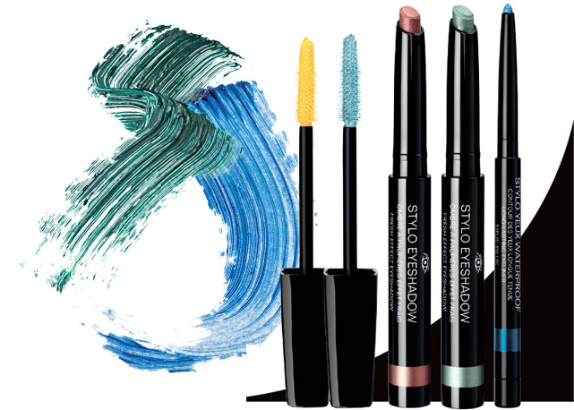  Coleção L’Été Papillon, da Chanel: Inimitable Waterproof Zesti (R$ 150); Inimitable Waterproof Lime Light (R$ 150); Stylo Eyeshadow Moon River Pink Lagoon (R$ 145); Stylo Eyeshadow Jade Shore (R$ 145); Stylo Yeux True Blue (R$ 135) - Fotos: divulgação
