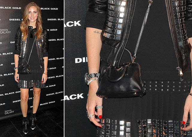 Chiara Ferragni e sua minibolsa, que é um charme! - Fotos: Getty Images