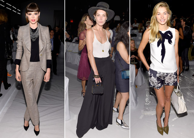 Da esquerda para a direita: Coco Rocha, Erin Wasson e Jessica Hart - Fotos: Getty Images