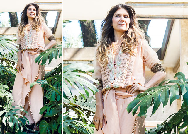 Patrícia usa vestido (R$ 5.490), P. Atelie - Foto: Erico Toscano/Harper's Bazaar