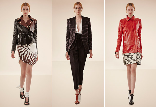 Três looks da coleção do estilista para a próxima temporada - Foto: Nicole Heiniger/divulgação