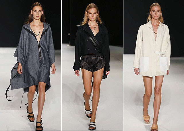 Três looks do desfile eleitos pelo editor de moda da Bazaar - Foto: reprodução