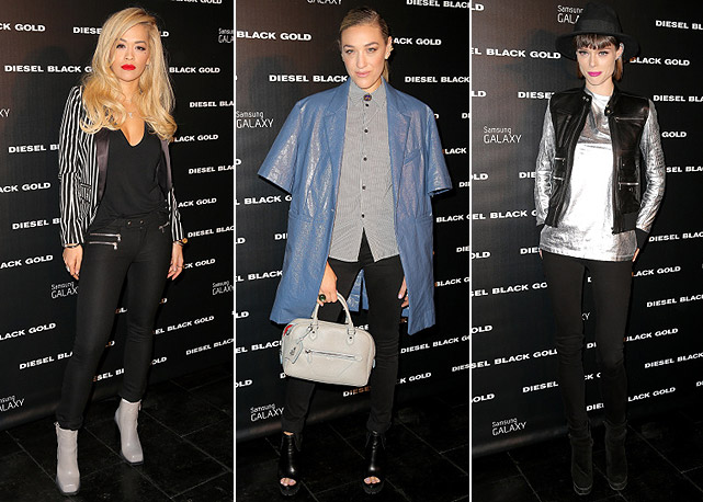 Da esquerda para a direita: Rita Ora, Mia Moretti e Coco Rocha - Fotos: Getty Images