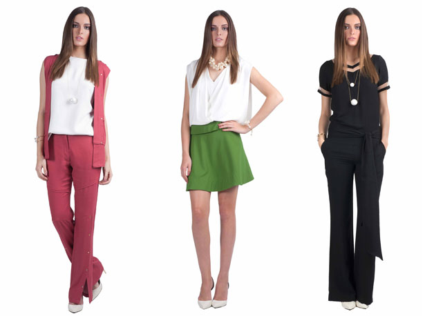 Três looks da coleção-cápsula Thelure por Isabella Fiorentino - Foto: divulgação