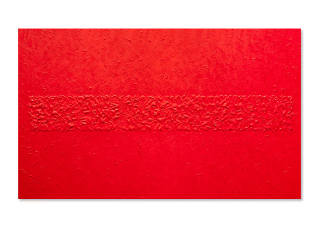 Tomie OhtakeSem título 2014 acrílica sobre tela 150 x 250 cm - Foto: divulgação