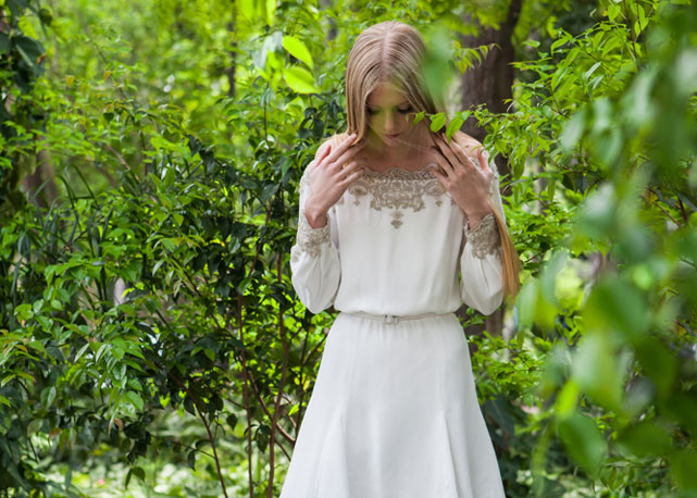 Um dos vestidos da nova coleção da White Hall - Fotos: divulgação