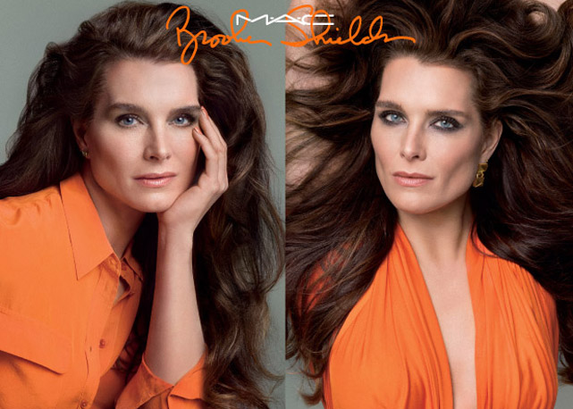 Brooke em sua campanha para a M.A.C - Foto: divulgação