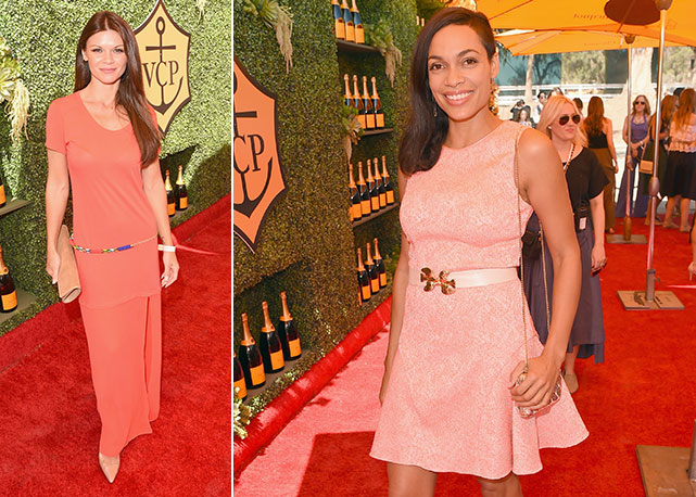 À esquerda, Danielle Vainova; à direita, Rosario Dawson - Fotos: Getty Images
