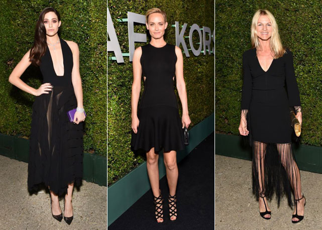 Da esquerda para à direita: Emmy Rossum, Amber Valletta e Crystsl Lourd - Fotos: divulgação