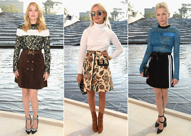 Da esquerda para a direita: Haley Bennett, Elisabeth von Thurn und Taxis e Michelle Williams - Fotos: Getty Images