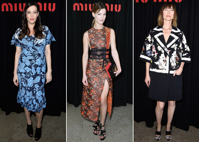 Da esquerda para direita: Liv Tyler, Hannelli Mustaparta e Anya Ziourova - Fotos: Getty Images