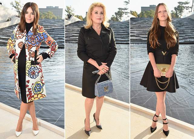 Da esquerda para a direita: Miroslava Duma, Catherine Deneuve e Mia Gorth - Fotos: Getty Images