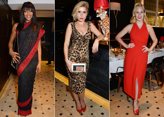 Da esquerda para à direita: Naomi Campbell, Paloma Faith e Charlotte Olympia - Fotos: Getty Images