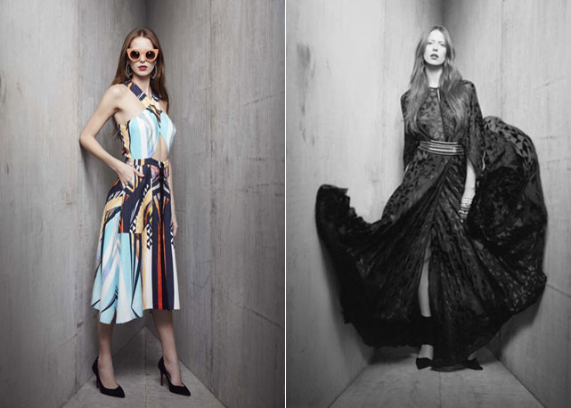 Dois looks da campanah de alto-verão 2015 da Têca - Fotos: divulgação