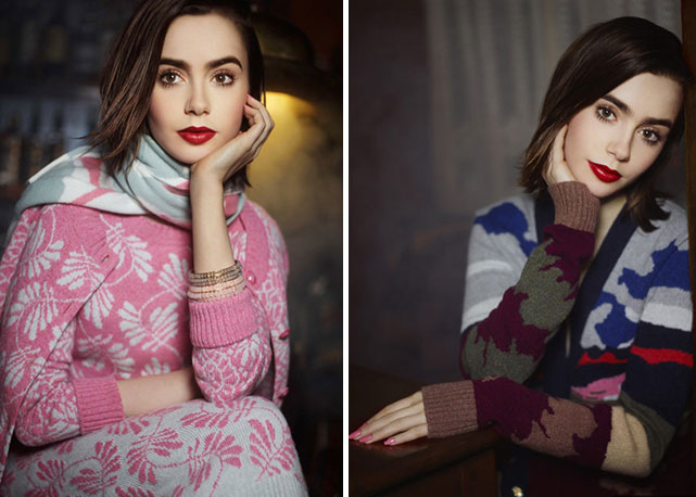 Lily Collins para Barrie - Foto: Divulgação
