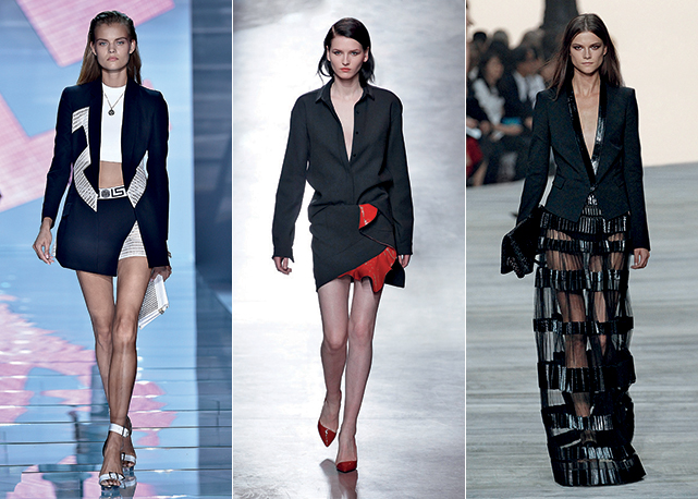 Versace Verão 2015, Anthony Vaccarello Inverno 2014 e Roberto Cavalli Verão 2015 - Foto: Reprodução