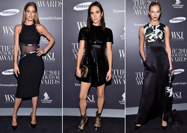 Da esquerda para a direita: Doutzen Kroes, Jennifer Connelly e Karlie Kloss - Fotos: Getty Images
