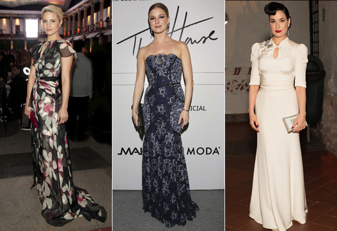 Dianna Agron, Emily VanCamp e Dita Von Teese - Foto: Divulgação