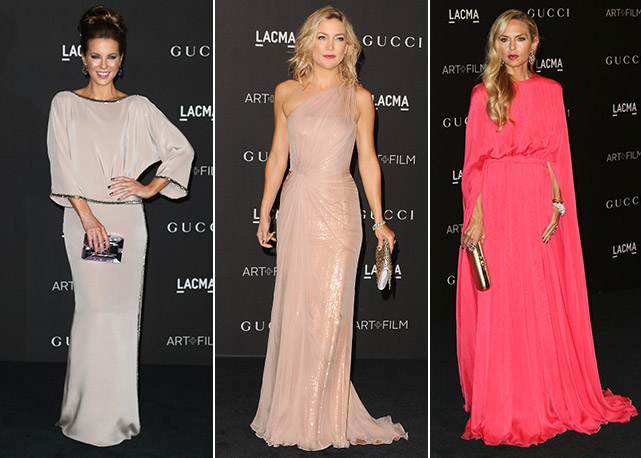 Da esquerda para a direita: Kate Beckinsale, Kate Hudson e Rachel Zoe - Fotos: Getty Images