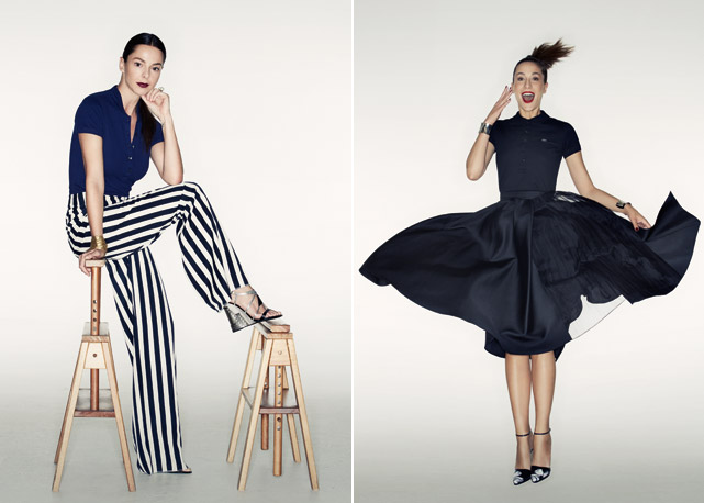À esquerda, a jornalista Stela Batochio; à direita, a designer Paola de Orleans e Bragança - Fotos: reprodução/Harper's Bazaar