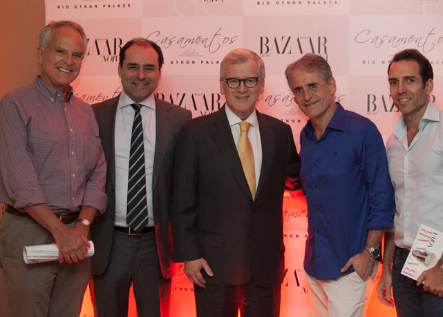 Da esquerda para a direita: Ricardo Stambowsky, Tomás Ramos, Fernando Chaberto, Roberto Cohen e Leonardo Araújo - Foto: divulgação